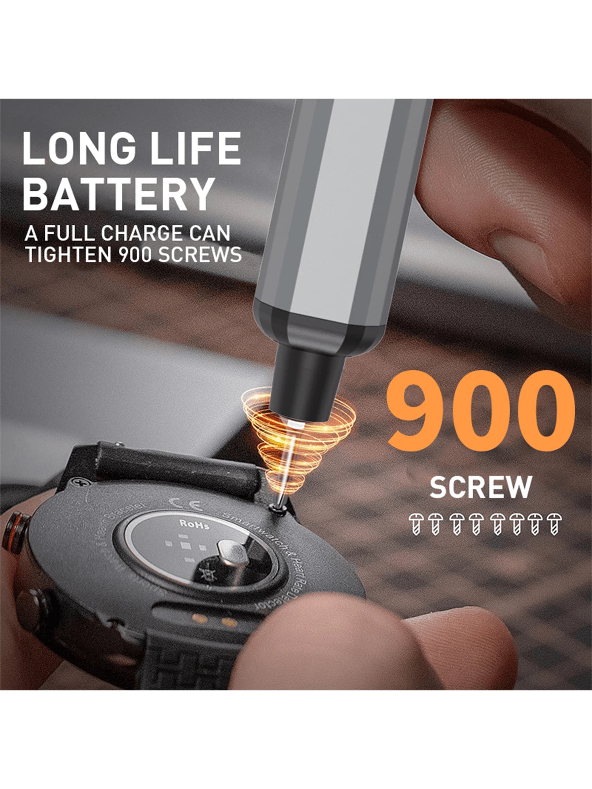 68 in 1 Electric Screwdriver with 64 Magnetic Bits, Precision Screwdriver Cordless Repair Tool for Phone Camera Laptop Watch