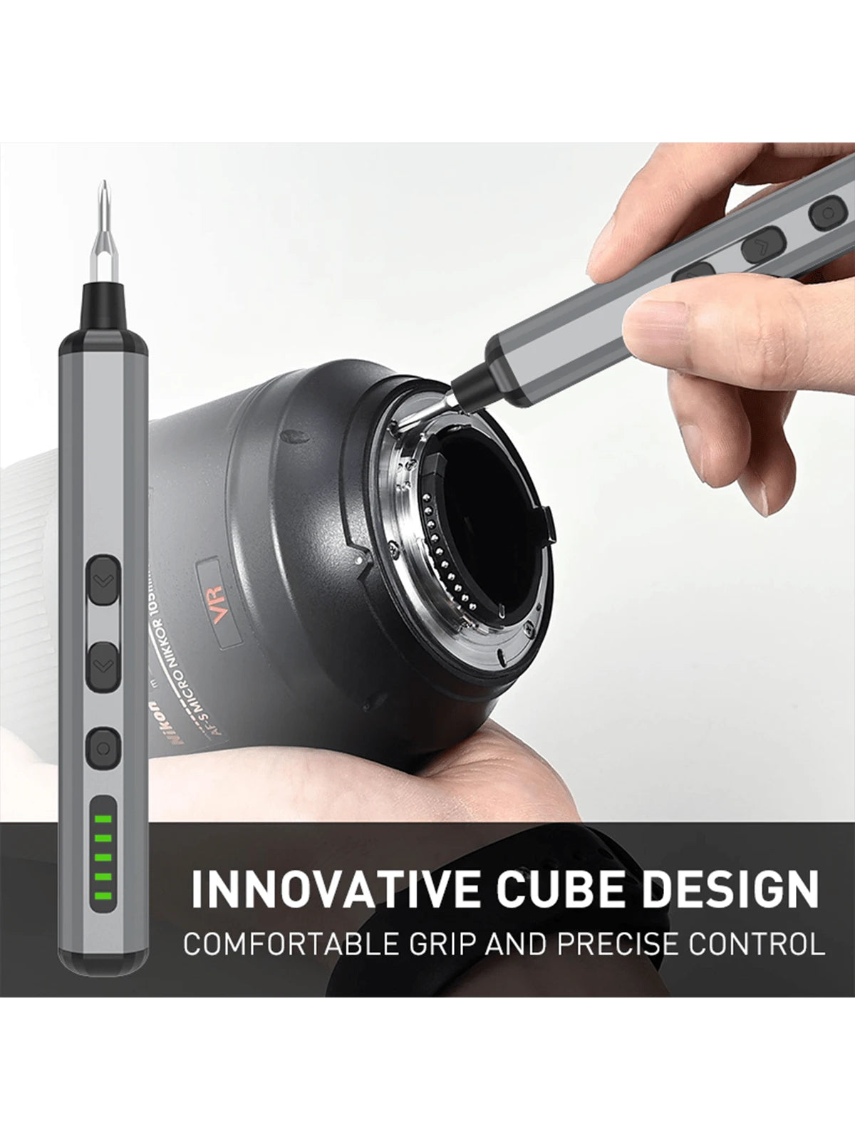 68 in 1 Electric Screwdriver with 64 Magnetic Bits, Precision Screwdriver Cordless Repair Tool for Phone Camera Laptop Watch