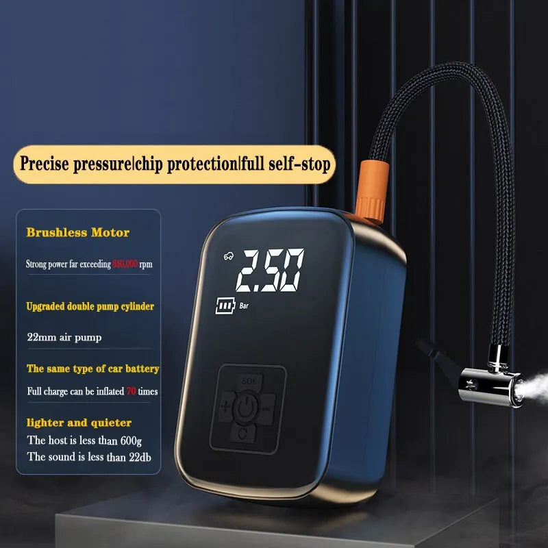 Wireless Car/ Bike Tire Air Compressor